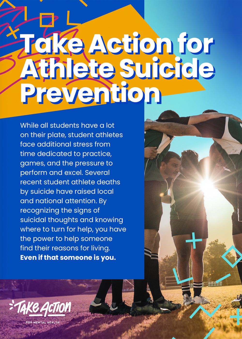 Take action for athlete suicide prevention