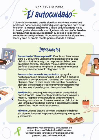 Una receta para el autocuidado