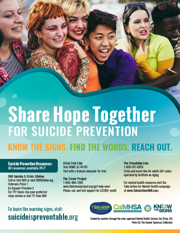 Share Hope Together For Suicide Prevention