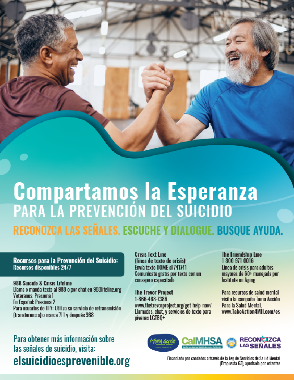 Compartamos la Esperanza Para La Prevención Del Suicidio.