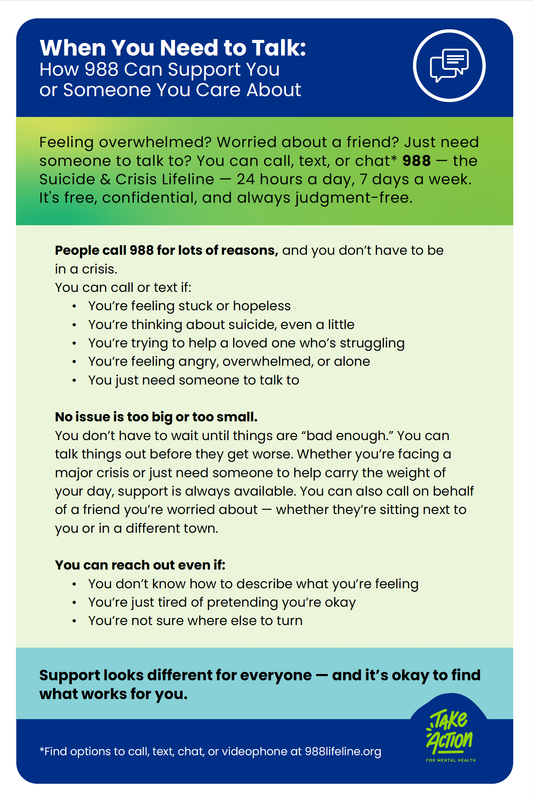 Palm Card: When You Need To Talk