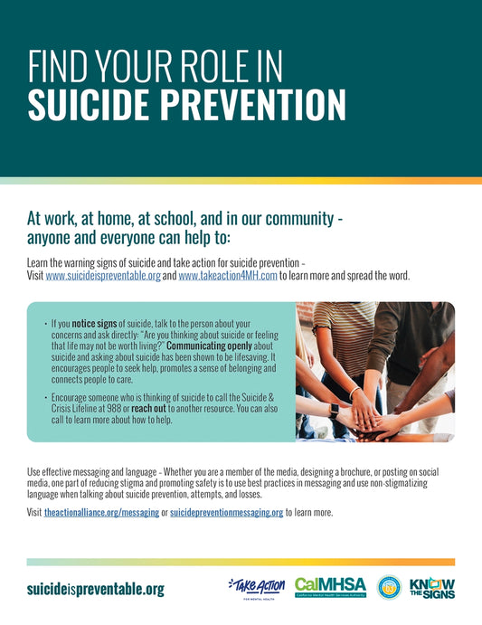 Find Your Role in Suicide Prevention