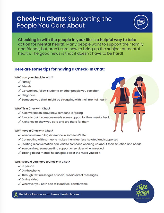 Checkin Chats TakeAction4MH