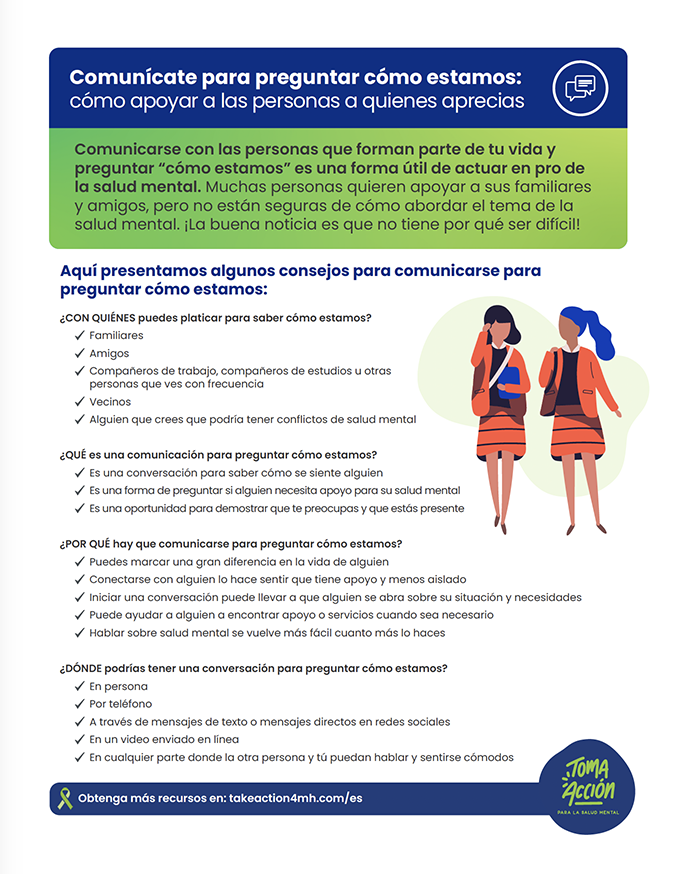 Checkin Chats TakeAction4MH