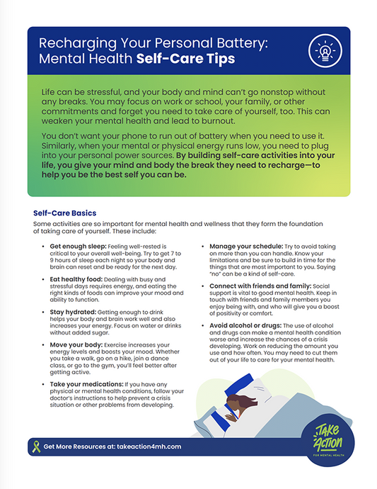 Mental Health Self-Care Tips